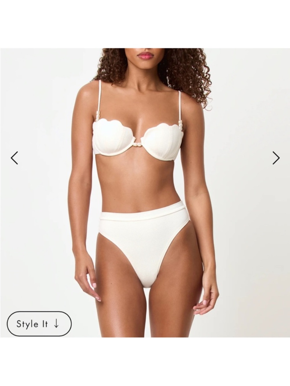 LSpace Sunrise Shell Bikini Top - S - Picture 2 of 7